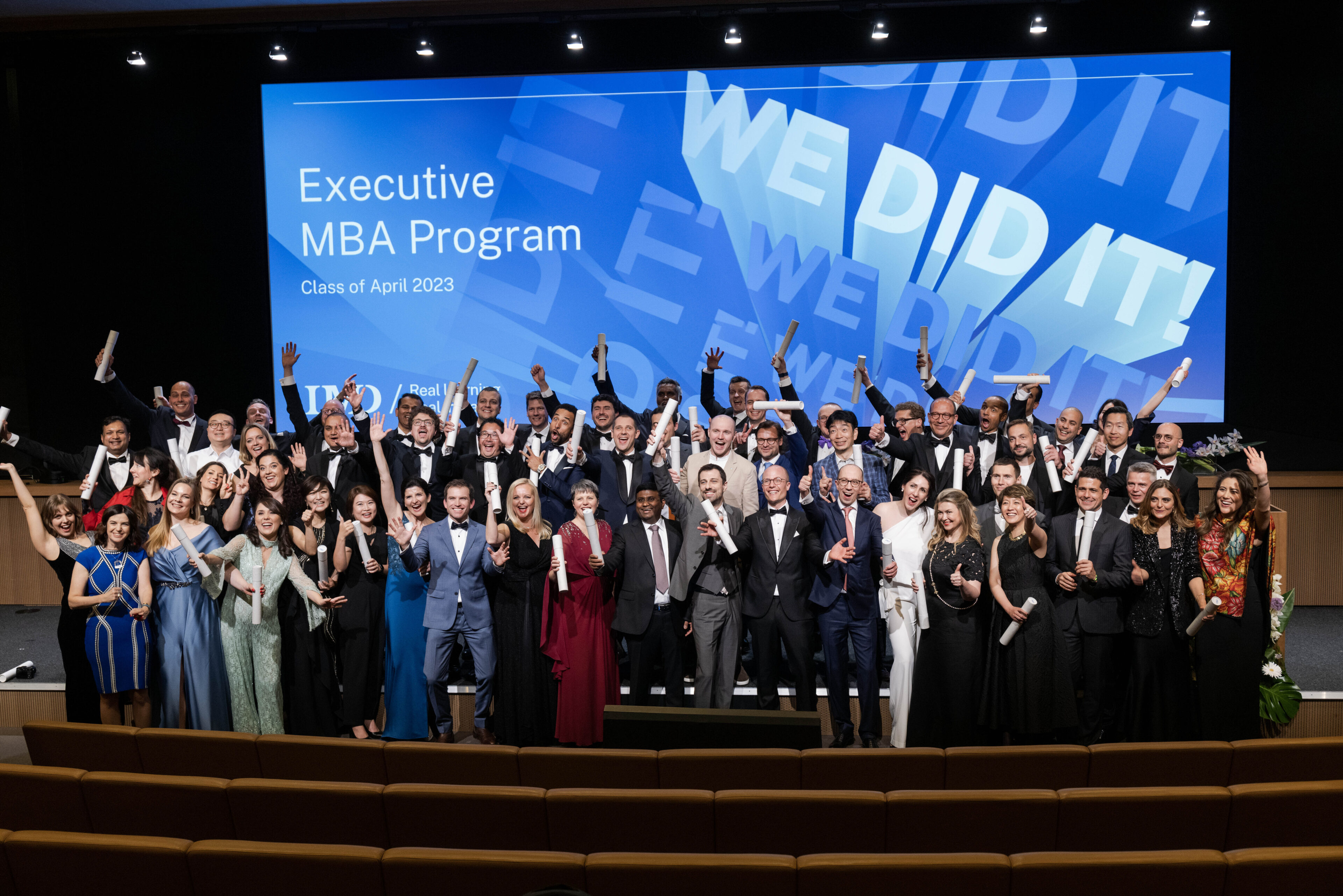 EMBA April 2023 graduating class - IMD Business School